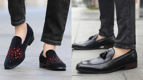 Mens classic loafer and tasseled loafer