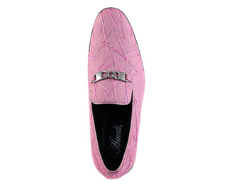 Amali Bower pink slip on loafers top