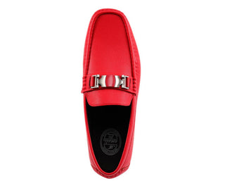 Amali Adonis red driving loafers top