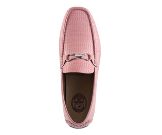 Amali Charles pink driving moccasins top