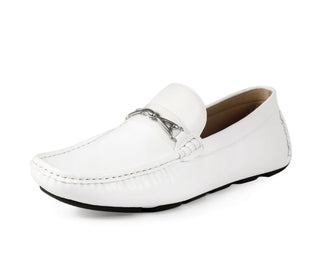 Amali Spear white men's bit loafers main