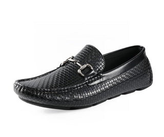 Amali Amerigo black horse bit loafers main