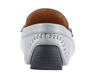 Amali Trentino grey moccasins back