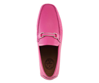 Amali Briggs fuchsia driving loafers top