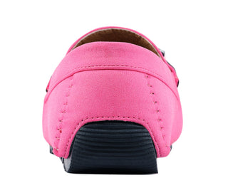 Amali Ayden pink driving loafers back