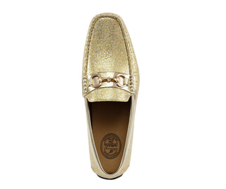 Amali Samson gold loafers top