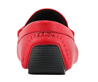 Amali Adonis red driving loafers back