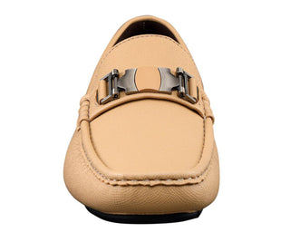 Amali Adonis taupe driving loafers front