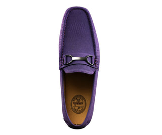 Amali Ayden purple driving loafers top