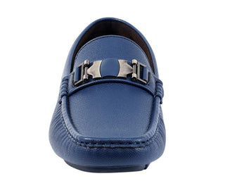 Amali Adonis navy driving loafers front