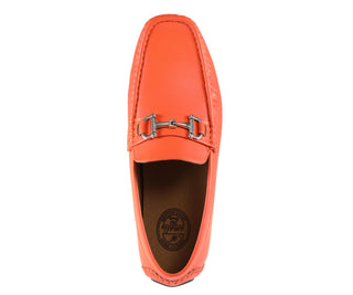 Amali Trentino orange slip on shoes top