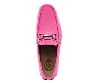 Amali Ayden pink driving loafers top