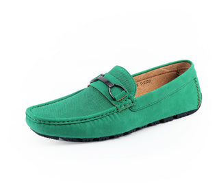 Amali Ayden green driving loafers main