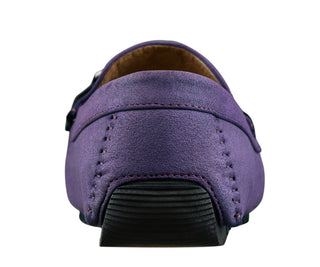 Amali Ayden purple driving loafers back