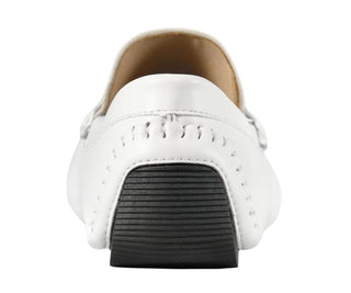 Amali Spear white men's bit loafers back