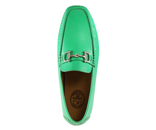 Amali Trentino green moccasins top