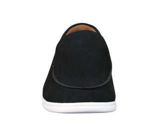 black mens loafers