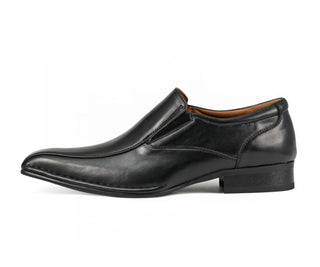 slip on black loafers