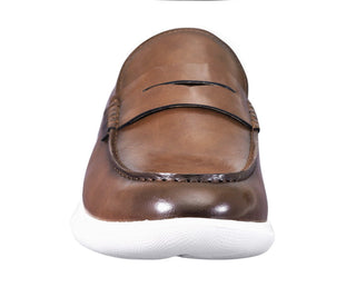 brown penny loafers