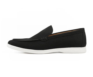 black mens loafers