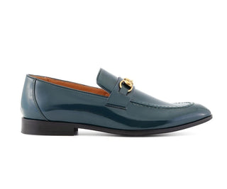 Amali Oscar green loafers side