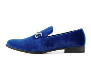 Amali Brad royal velvet loafers for men side