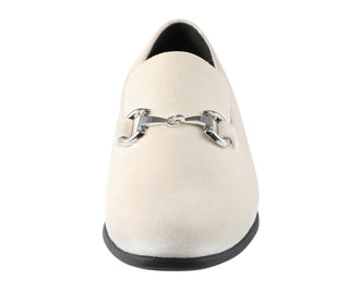 Amali Brad cream loafers front