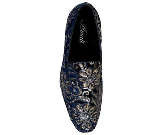 Fabian Sequin Embroidered Smoking Slipper Smoking Slippers