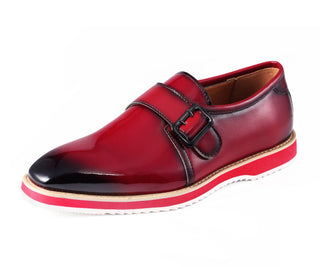 Amali Skyler red monk shoes main