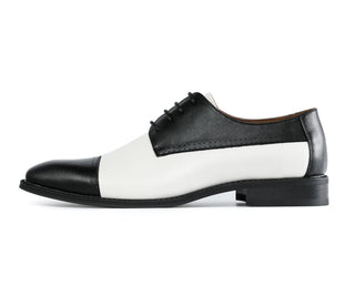 Amali Archer black and white oxfords side