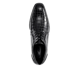 Amali Pierre black derby shoes top