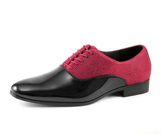 Amali Ashton black and red lace-up oxford shoes​ main