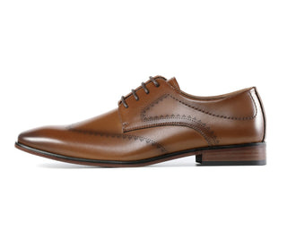 Amali Rui cognac oxford brogue shoes side