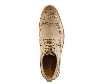 Amali Lian taupe derby shoes top