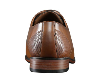 Amali Russo cognac oxford shoes back