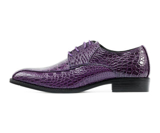 Amali Harvey purple oxford shoes side