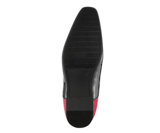 Amali Ashton black and red lace-up oxford shoes​ sole