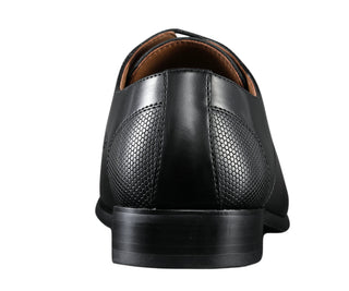 Amali Russo black cap toe oxfords back