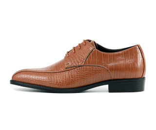 Amali Harvey cognac dress shoes side