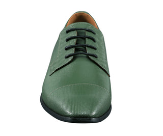 Amali Russo green oxfords front