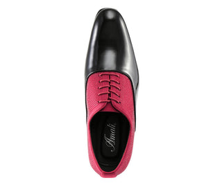 Amali Ashton black and red lace-up oxford shoes​ top