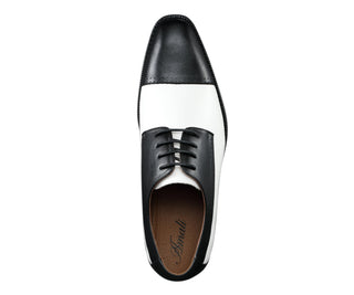 Amali Archer black and white oxfords top