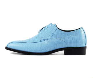 Amali Harvey sky blue dress shoes side