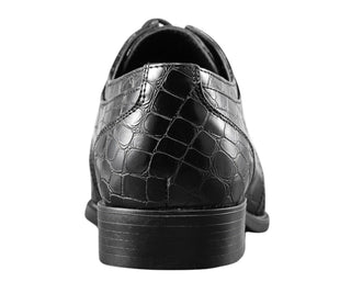 Amali Pierre black derby shoes back