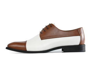 Amali Archer tan oxfords side