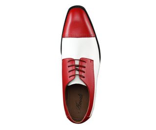 Amali Archer red oxfords top