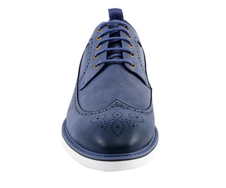 Amali Lian navy men's casual derby shoes front