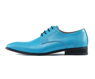 Amali Russo teal oxford shoes side