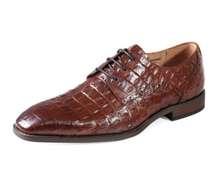 Asher Green AG1623 cognac alligator dress shoes for men main