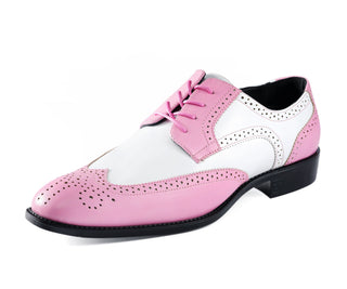 Bolano Elwyn pink and white dress shoes main